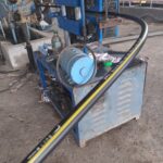 Saura Plast HDPE electrical conduit pipe with yellow stripe