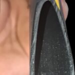 Cross-section of HDPE wiring pipe showing the solid wall