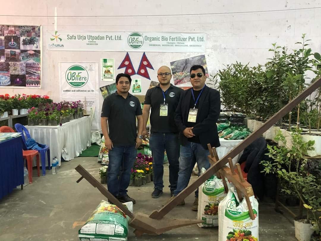 Safa Urja and ObiFert at the expo in Bhrikutimandap, Kathmandu