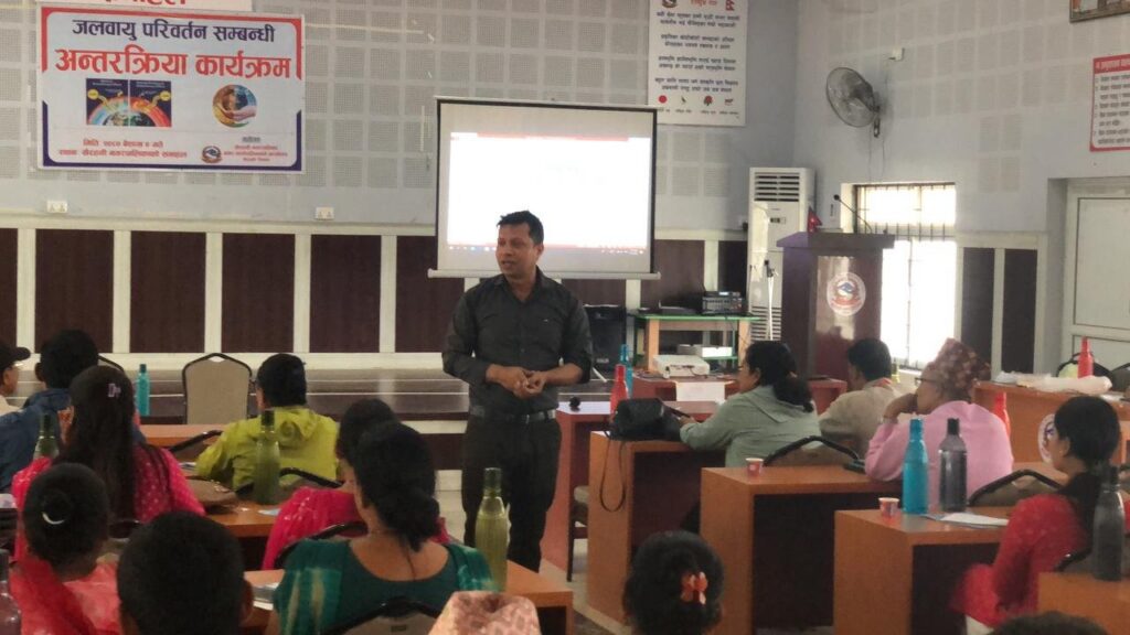Climate change interaction programme on water and air in Khairahani - 1
