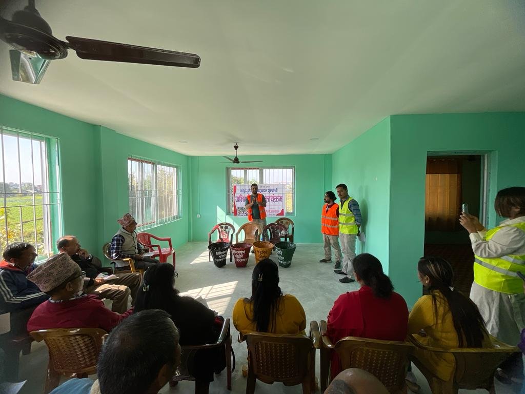 Ward-level waste management awareness programme in Khairahani - 3